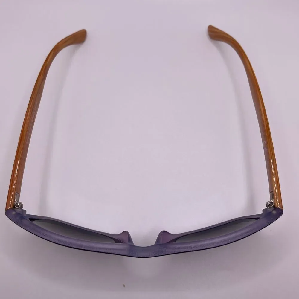 Disney Navy Blue Frames Faux Wood Arms Mirrored Lens